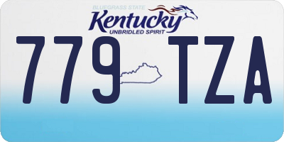 KY license plate 779TZA
