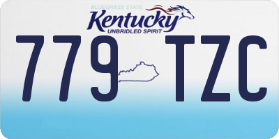 KY license plate 779TZC