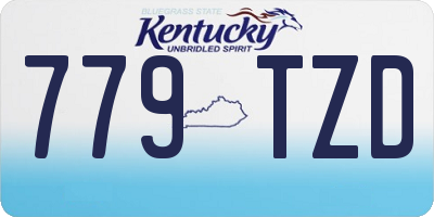 KY license plate 779TZD