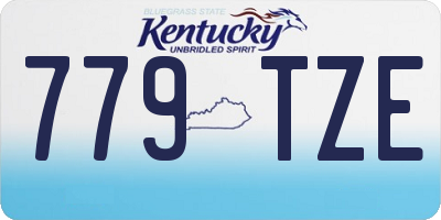 KY license plate 779TZE