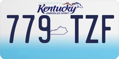 KY license plate 779TZF