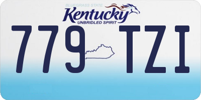 KY license plate 779TZI