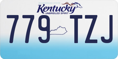 KY license plate 779TZJ