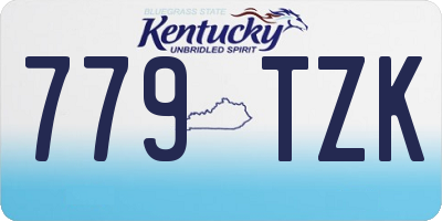 KY license plate 779TZK