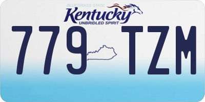 KY license plate 779TZM