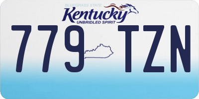 KY license plate 779TZN