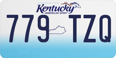 KY license plate 779TZQ