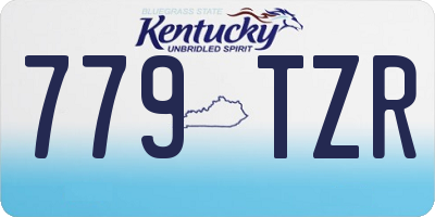 KY license plate 779TZR