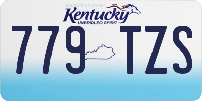 KY license plate 779TZS