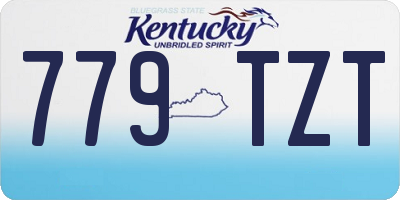 KY license plate 779TZT