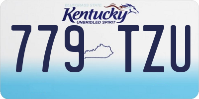 KY license plate 779TZU