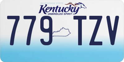 KY license plate 779TZV