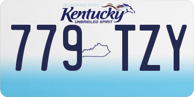 KY license plate 779TZY