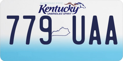 KY license plate 779UAA