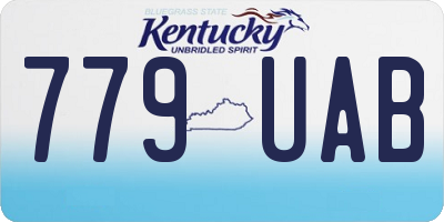 KY license plate 779UAB