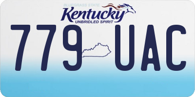 KY license plate 779UAC