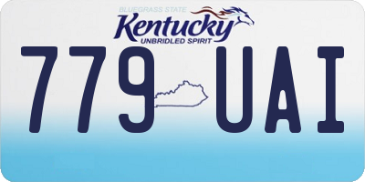 KY license plate 779UAI