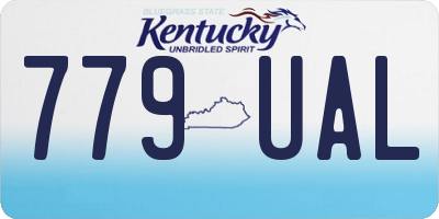 KY license plate 779UAL
