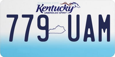 KY license plate 779UAM