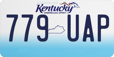 KY license plate 779UAP