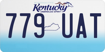 KY license plate 779UAT