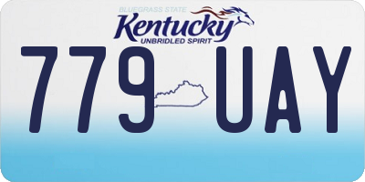 KY license plate 779UAY