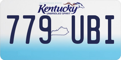 KY license plate 779UBI