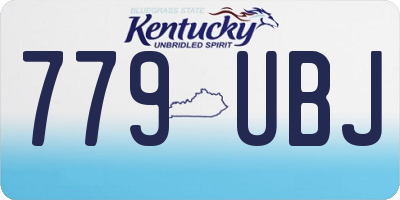 KY license plate 779UBJ