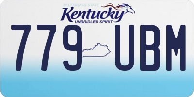 KY license plate 779UBM