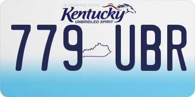 KY license plate 779UBR