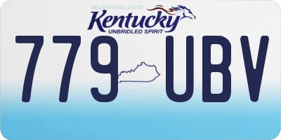 KY license plate 779UBV