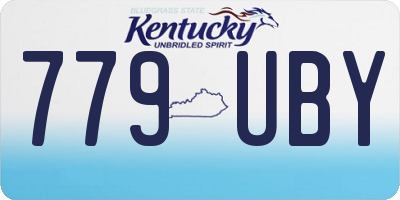 KY license plate 779UBY