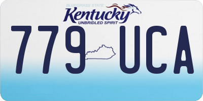 KY license plate 779UCA