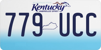 KY license plate 779UCC