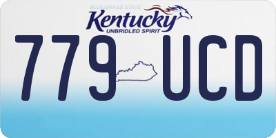 KY license plate 779UCD