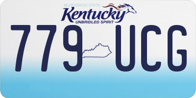 KY license plate 779UCG