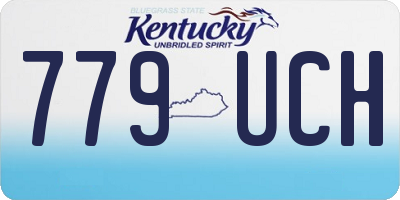 KY license plate 779UCH