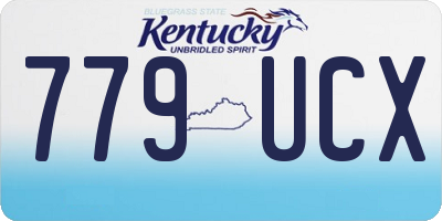 KY license plate 779UCX