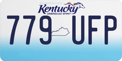 KY license plate 779UFP
