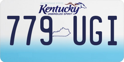 KY license plate 779UGI