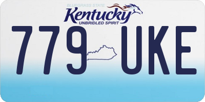 KY license plate 779UKE