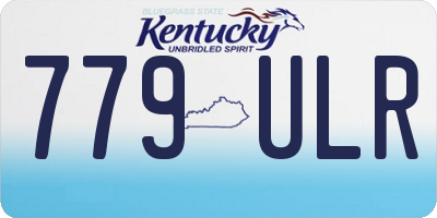KY license plate 779ULR