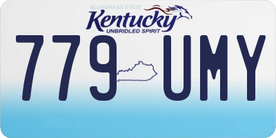 KY license plate 779UMY