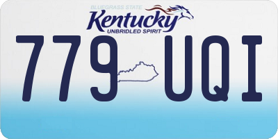 KY license plate 779UQI