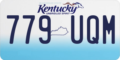 KY license plate 779UQM