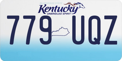 KY license plate 779UQZ