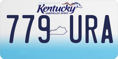 KY license plate 779URA