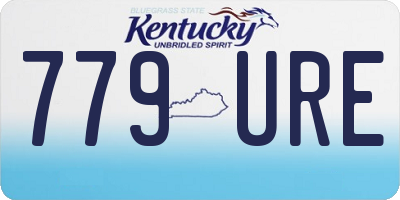 KY license plate 779URE