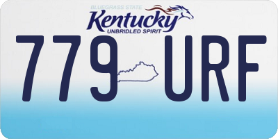 KY license plate 779URF