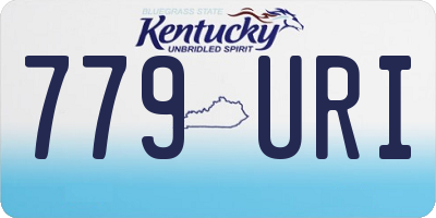 KY license plate 779URI